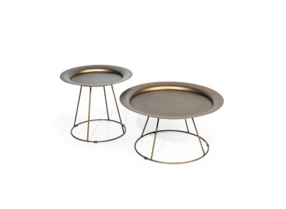 Designer Coffee table Set 2x Living room stainless steel Modern Luxury Furniture